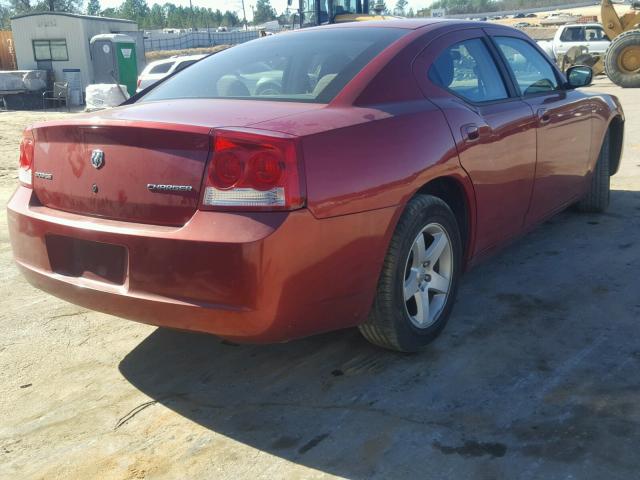 2B3KA43D79H599288 - 2009 DODGE CHARGER RED photo 4