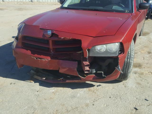 2B3KA43D79H599288 - 2009 DODGE CHARGER RED photo 9