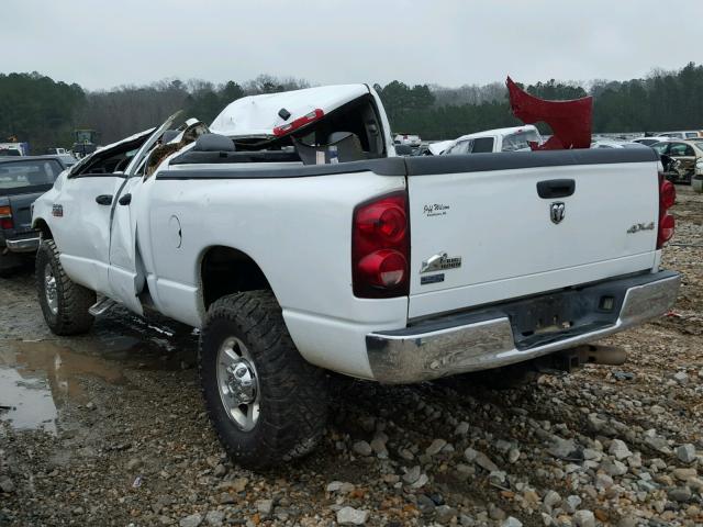 3D7KS28L89G517445 - 2009 DODGE RAM 2500 WHITE photo 3