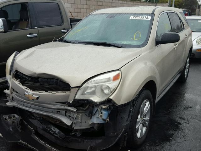 2GNALBEC1B1305810 - 2011 CHEVROLET EQUINOX LS BEIGE photo 2