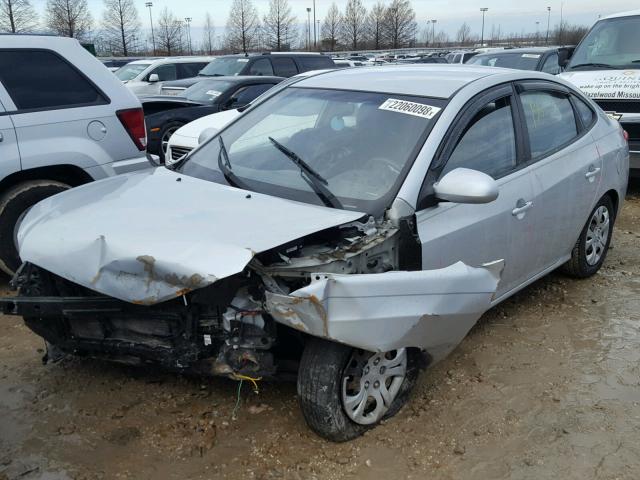 KMHDU4AD5AU014903 - 2010 HYUNDAI ELANTRA BL SILVER photo 2