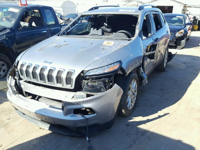 1C4PJLAB5GW239578 - 2016 JEEP CHEROKEE S SILVER photo 2