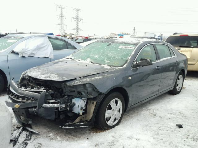 1G1ZG57B984264421 - 2008 CHEVROLET MALIBU LS GRAY photo 2