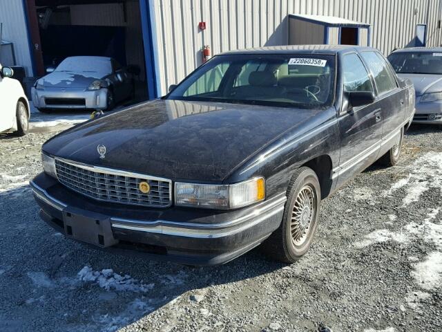 1G6KD52B2SU281855 - 1995 CADILLAC DEVILLE BLACK photo 2