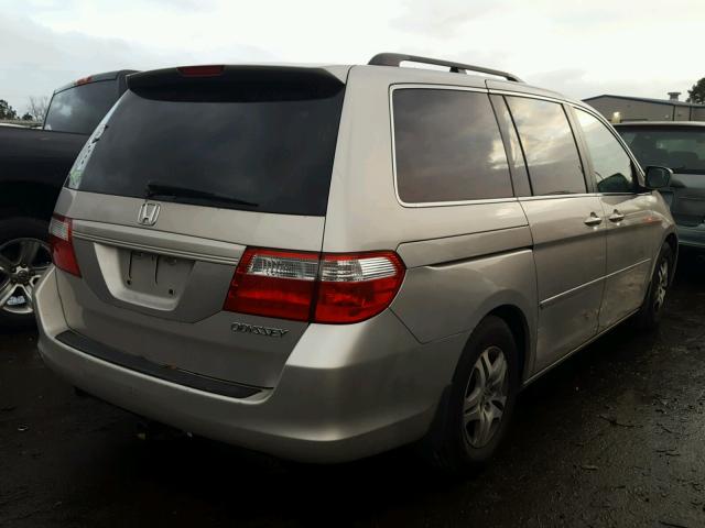 5FNRL38795B025635 - 2005 HONDA ODYSSEY EX GOLD photo 4