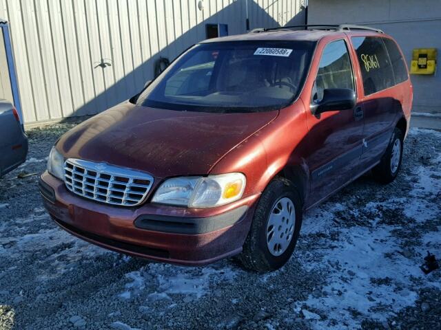 1GNDU06E5XD212623 - 1999 CHEVROLET VENTURE ORANGE photo 2