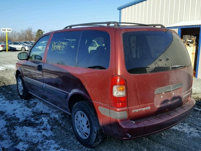 1GNDU06E5XD212623 - 1999 CHEVROLET VENTURE ORANGE photo 3