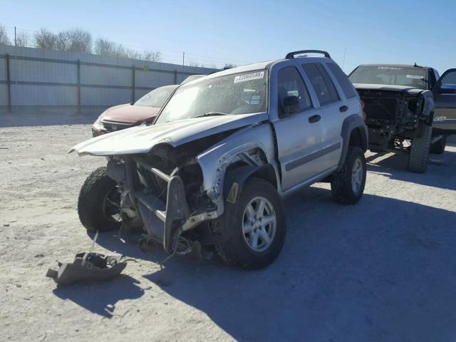 1J4GL48KX2W118635 - 2002 JEEP LIBERTY SP SILVER photo 2