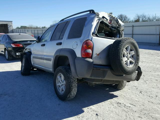 1J4GL48KX2W118635 - 2002 JEEP LIBERTY SP SILVER photo 3