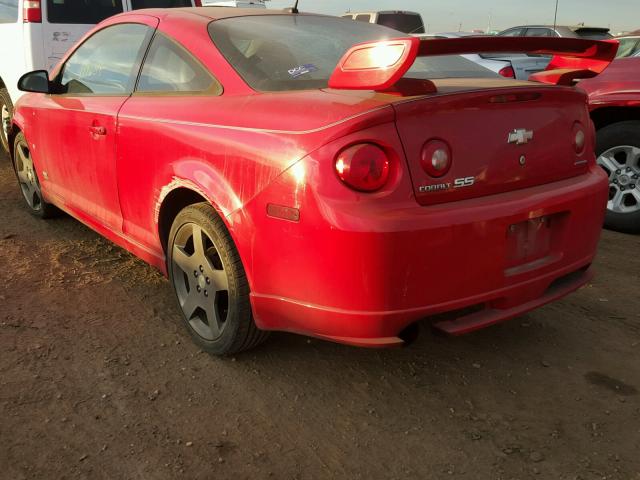 1G1AP14P667652577 - 2006 CHEVROLET COBALT SS RED photo 3