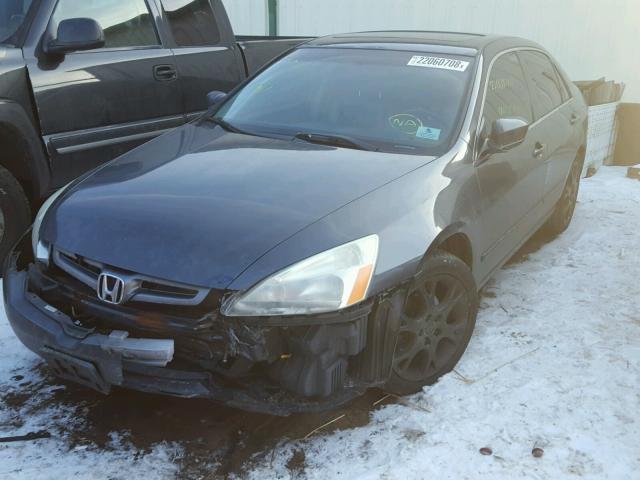 1HGCM66504A079999 - 2004 HONDA ACCORD EX GRAY photo 2