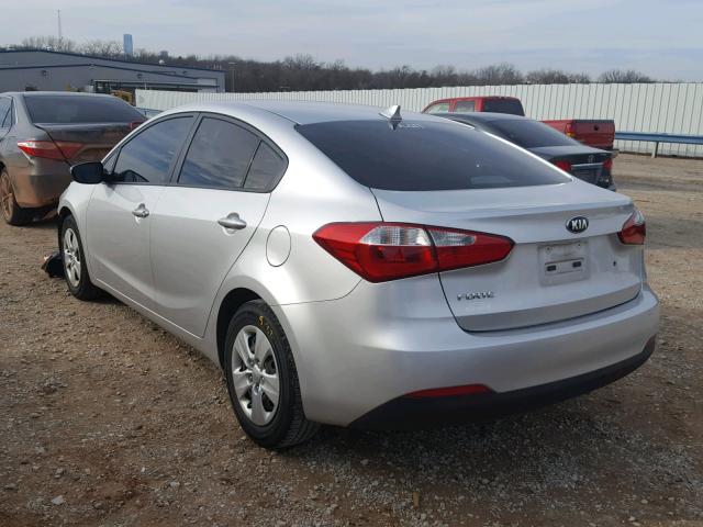 KNAFK4A66F5315554 - 2015 KIA FORTE LX TAN photo 3