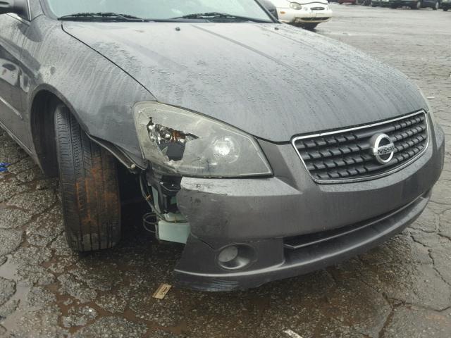 1N4AL11D25N476804 - 2005 NISSAN ALTIMA S GRAY photo 9