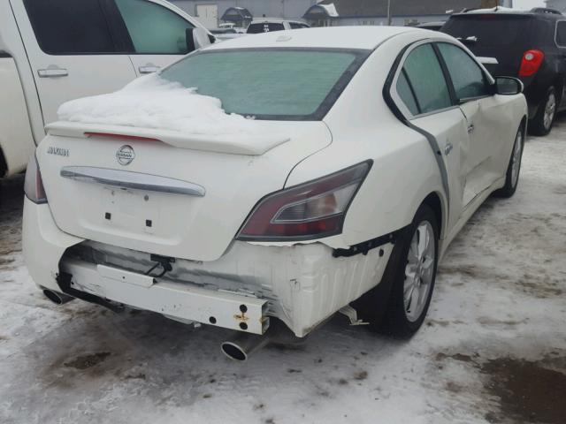 1N4AA5AP8EC432342 - 2014 NISSAN MAXIMA S WHITE photo 4