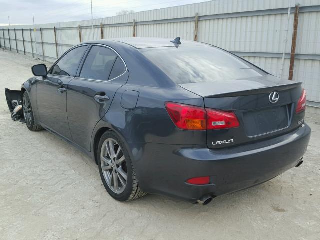 JTHBK262385065848 - 2008 LEXUS IS 250 GRAY photo 3