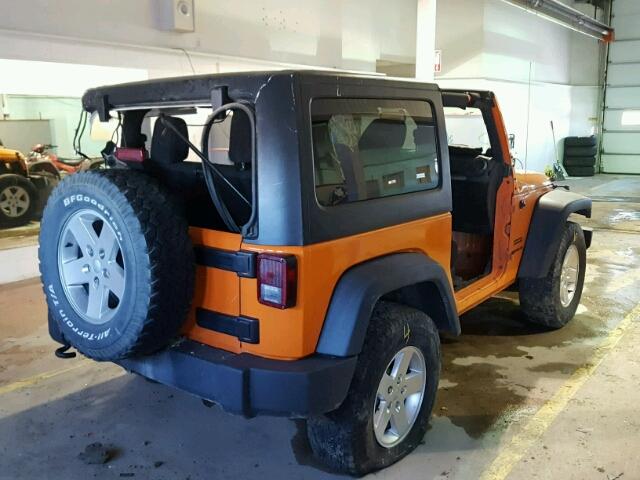 1C4AJWAG7CL179219 - 2012 JEEP WRANGLER S ORANGE photo 4