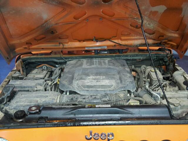 1C4AJWAG7CL179219 - 2012 JEEP WRANGLER S ORANGE photo 7