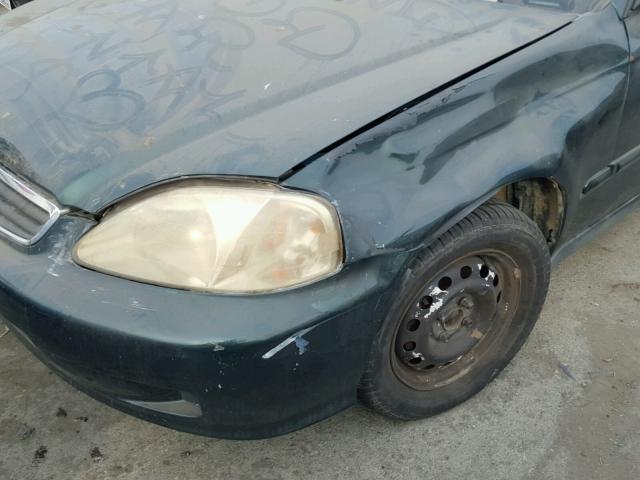 2HGEJ6616XH529059 - 1999 HONDA CIVIC BASE GREEN photo 9