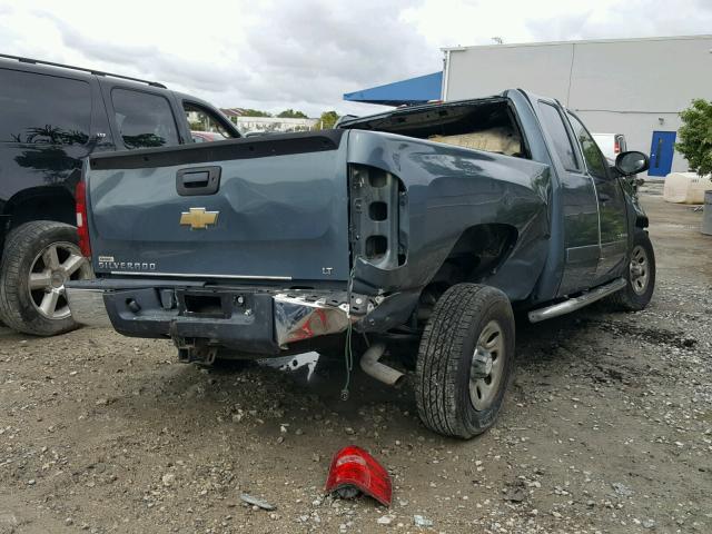 2GCEC19C481123249 - 2008 CHEVROLET SILVERADO BLUE photo 4