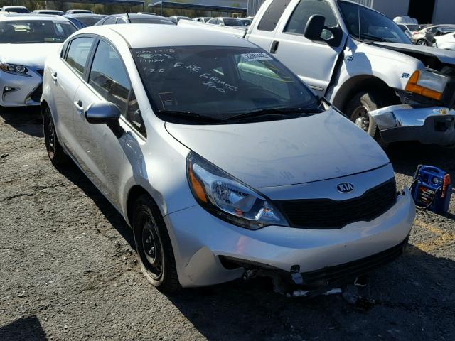 KNADM4A35D6272517 - 2013 KIA RIO LX SILVER photo 1