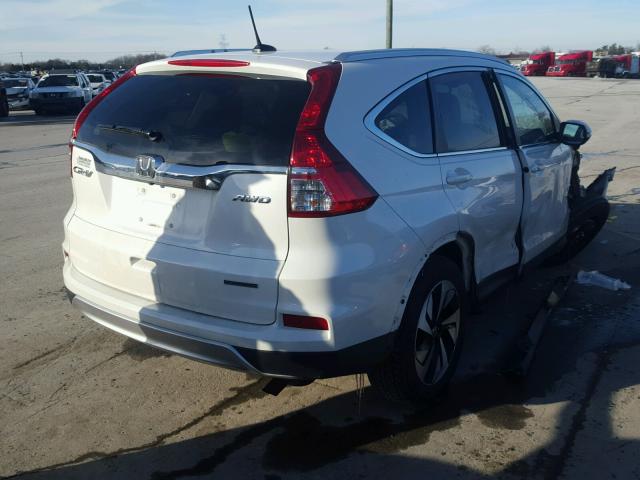 5J6RM4H97GL013837 - 2016 HONDA CR-V TOURI WHITE photo 4