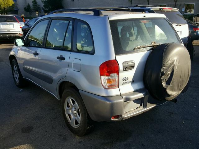 JTEGH20V130107301 - 2003 TOYOTA RAV4 SILVER photo 3