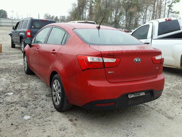 KNADM4A34F6489785 - 2015 KIA RIO LX Կարմիր լուսանկար 3