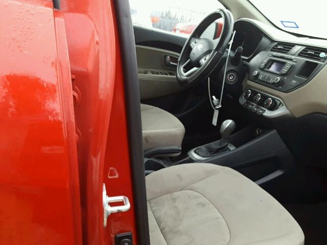 KNADM4A34F6489785 - 2015 KIA RIO LX RED photo 5