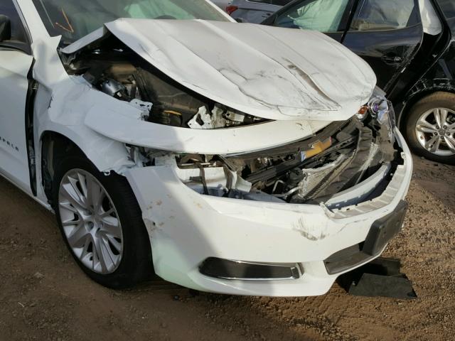 1G11Y5SL4EU138263 - 2014 CHEVROLET IMPALA LS WHITE photo 9