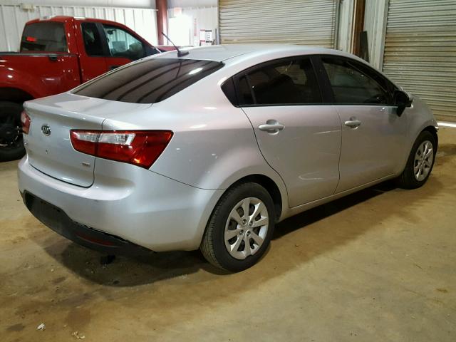 KNADM4A37D6096697 - 2013 KIA RIO LX Արծաթագույն լուսանկար 4
