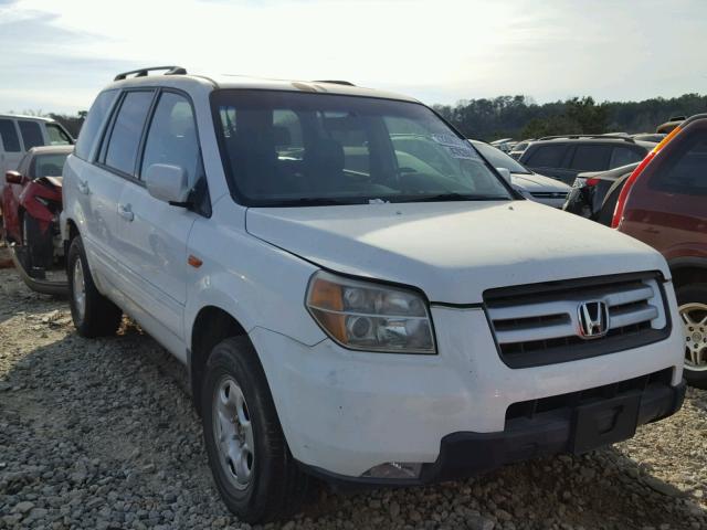 5FNYF18796B014532 - 2006 HONDA PILOT EX WHITE photo 1