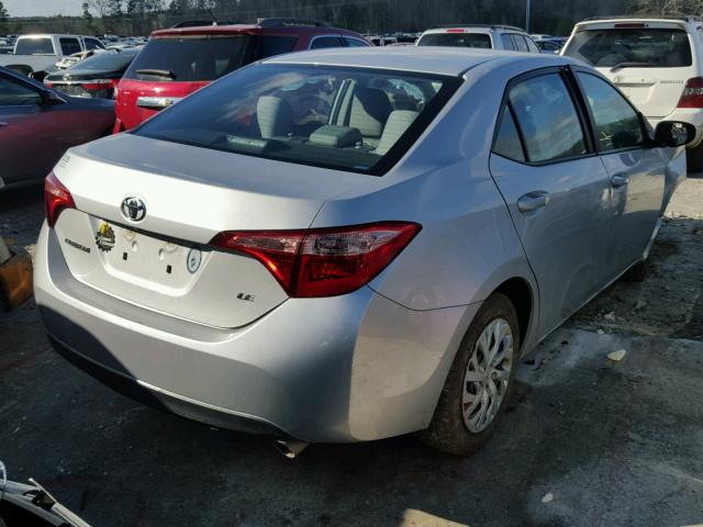 5YFBURHE3HP668538 - 2017 TOYOTA COROLLA L SILVER photo 4