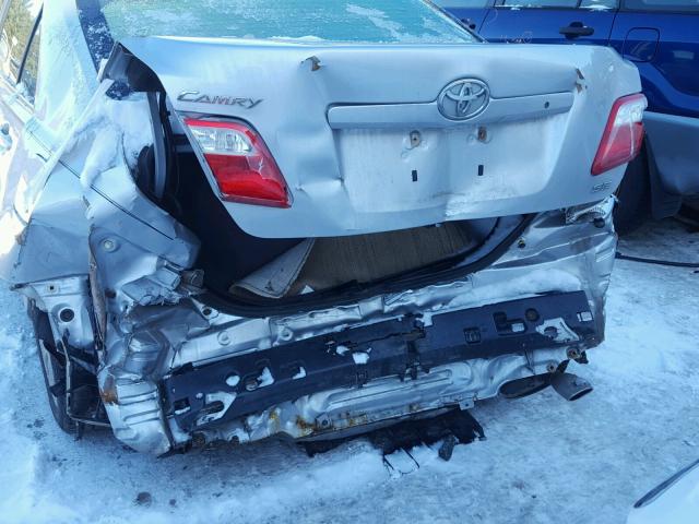 4T1BE46K97U045852 - 2007 TOYOTA CAMRY NEW SILVER photo 9