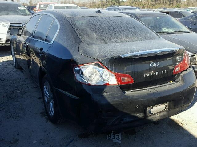 JN1CV6AP0AM201004 - 2010 INFINITI G37 BASE BLACK photo 3