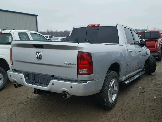 1D7RV1CT4BS576109 - 2011 DODGE RAM 1500 SILVER photo 4