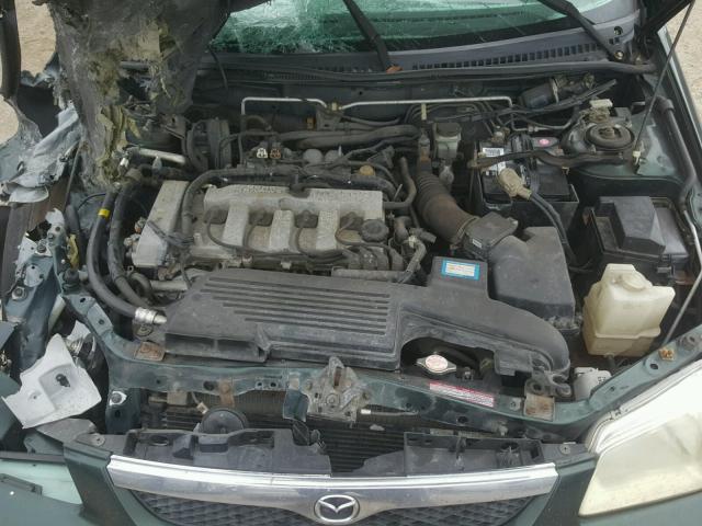 JM1BJ2215Y0215666 - 2000 MAZDA PROTEGE ES GREEN photo 7