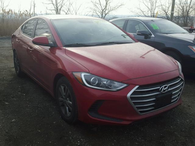 5NPD84LF0HH007563 - 2017 HYUNDAI ELANTRA SE RED photo 1