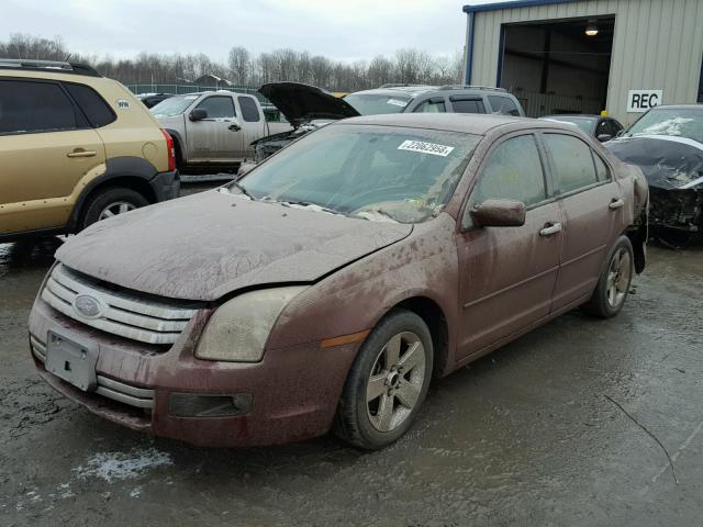 3FAHP07Z67R251592 - 2007 FORD FUSION SE BURGUNDY photo 2