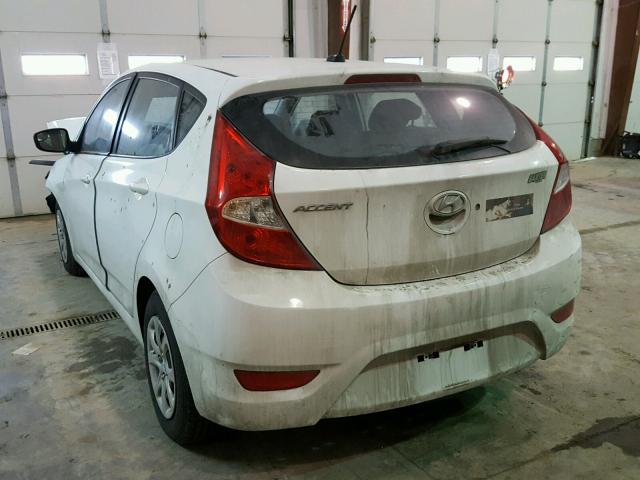 KMHCT5AE2EU190407 - 2014 HYUNDAI ACCENT GLS WHITE photo 3