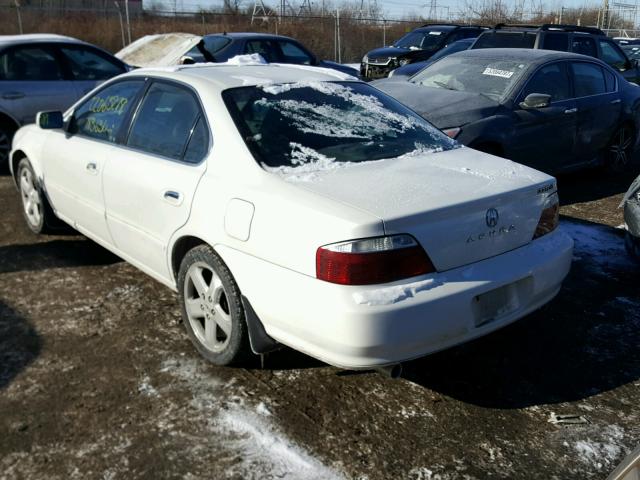 19UUA56842A060404 - 2002 ACURA 3.2TL TYPE WHITE photo 3