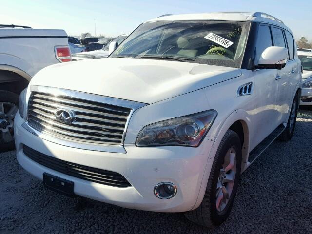 JN8AZ2ND5C9716074 - 2012 INFINITI QX56 WHITE photo 2