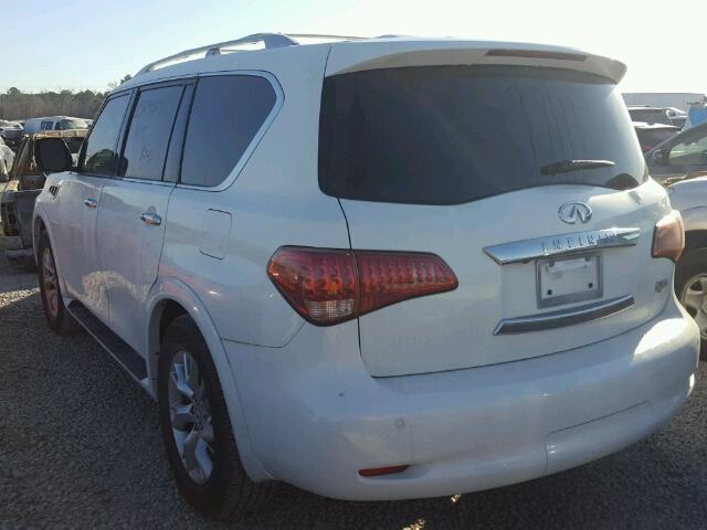 JN8AZ2ND5C9716074 - 2012 INFINITI QX56 WHITE photo 3