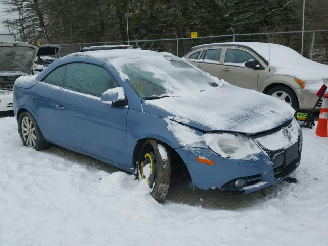 WVWFA71FX7V028419 - 2007 VOLKSWAGEN EOS 2.0T L BLUE photo 1