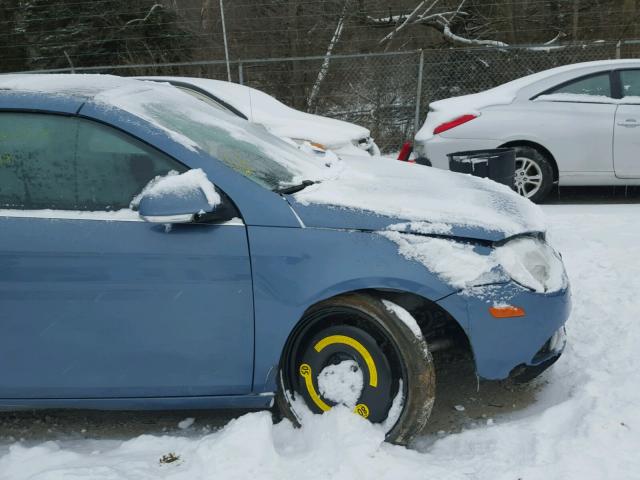 WVWFA71FX7V028419 - 2007 VOLKSWAGEN EOS 2.0T L BLUE photo 9