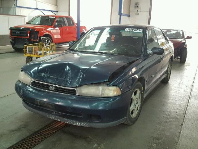 4S3BD6758T7210696 - 1996 SUBARU LEGACY GT GREEN photo 2