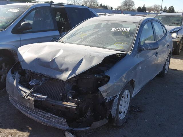 KMHDU4AD6AU017227 - 2010 HYUNDAI ELANTRA BL SILVER photo 2