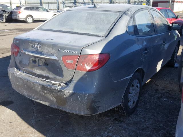 KMHDU4AD6AU017227 - 2010 HYUNDAI ELANTRA BL SILVER photo 4