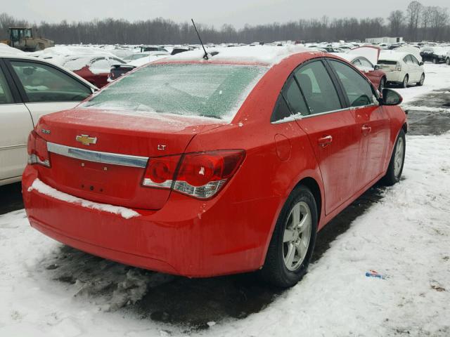 1G1PE5SB2G7126804 - 2016 CHEVROLET CRUZE LIMI RED photo 4