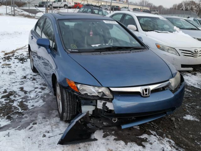 2HGFA16908H505757 - 2008 HONDA CIVIC EXL BLUE photo 1