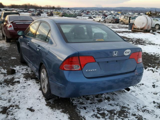 2HGFA16908H505757 - 2008 HONDA CIVIC EXL 蓝色 照片 3